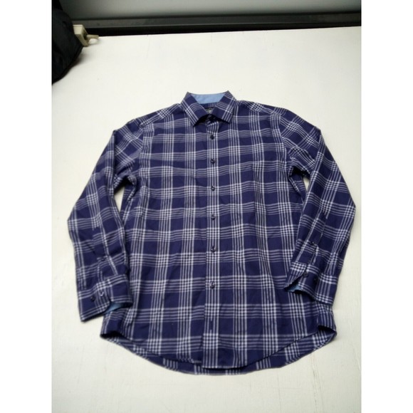 The Savile Row Company Men's Purple Slim Fit 100% Cotton Size 15 (32-33) Flip Cu - Picture 1 of 5